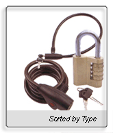 104 Combination Padlocks＆Spiral Locks＆Wire Locks
